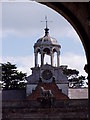 View through entrance arch at Ingestre Stables, Staffordshire