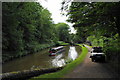 Barge between locks