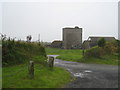 Old military buildings on the edge of Davidstow Moor