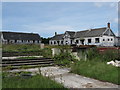 Boys Village - sleeping hut E & F and the dining hall