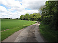 Bridleway past Wamil Hall