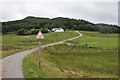 Cattlegrid and houses at Eudinuagain