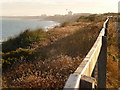 Southbourne: clifftop view towards town