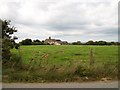 Gwyndy-bedw farm, with the sea in the background