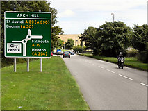 SW8243 : Green Lane (A390) Approaching Arch Hill by David Dixon