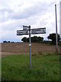 TM4263 : Roadsign on Abbey Lane by Geographer
