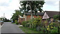 Looking up Fox Lane towards the Methodist Church