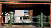 J3575 : Former Harland & Wolff gates, Belfast (1) by Albert Bridge