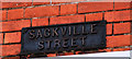 Sackville Street sign, Lisburn