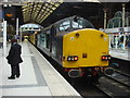 Overhead line inspection train at Liverpool Street station