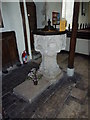 All Saints, Hacheston: font