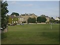 View across football pitch in Aldbrough St John