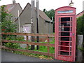 Cockburnspath, Berwickshire : Red Telephone Box and Exchange