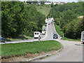 The A37 at the bottom of Hursley Hill