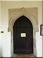 Snape, St John the Baptist: ancient door