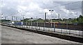 Open-air platforms at north end of Darlington Bank Top station