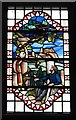 NZ2265 : The Church of St. James and St. Basil, Fenham - stained glass window, south wall (3 - detail) by Mike Quinn