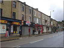 SD9324 : Shops, Halifax Road , Todmorden,Calderdale, West Yorkshire by Robert Wade