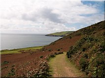SH3124 : The Llyn Coastal Path above Porth Ceiriad by Eric Jones