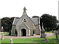 TL8682 : Cemetery chapel in London Road, Thetford by Evelyn Simak