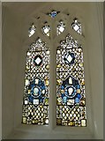 TM1577 : St Nicholas, Oakley: stained glass window (2) by Basher Eyre