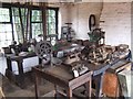 SO9698 : Work benches in the first floor workshop at the Locksmith's House Museum by John M