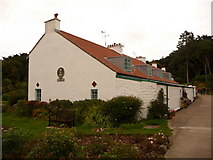 SS1496 : Caldey Island: a terrace of cottages by Chris Downer