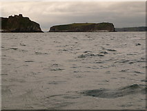 SS1297 : Caldey Island: St. Margaret’s Island from the ferry by Chris Downer