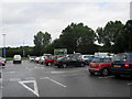 SP3086 : Car park at south-bound Corley services on the M6 by James Denham