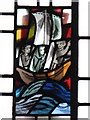 NY7863 : St. Cuthbert's Church, Beltingham - stained glass window (detail) by Mike Quinn