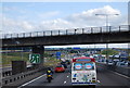 TQ5572 : The end of the A282 / start of the M25 by N Chadwick