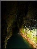ST5348 : River Axe within Wookey Hole Caves by Steve Barnes