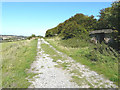 Track below dismantled military railway