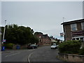 Bend in the road, and pharmacy, Little Eaton