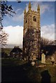 St Cleer church in low winter sunshine