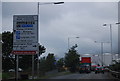 Southern Perimeter Road, Heathrow Airport, approaching the Sandringham Road junction