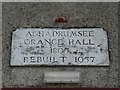 Plaque, Aghadrumsee Orange Hall