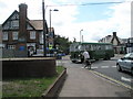 Vintage bus turning from Mights Road into Pier Avenue