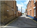 Looking from Queen Street into Mill Lane