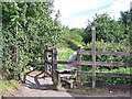 Start of footpath to Trago Mills