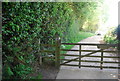 Stile and gate, Glebe Farm