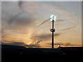 Sunset over Vale Park, Burslem, Staffordshire