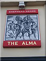 TQ7369 : The Alma, Pub Sign, Strood by David Anstiss