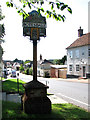 The village sign in Botesdale