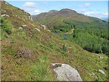 NS2195 : Clach Bheinn hillside by Richard Webb