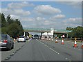 M5 Motorway - bridge undergoing work north of junction 9