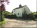 Duck egg coloured cottage at Westfield, Norfolk