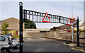 J4059 : Height restriction signs, Saintfield by Albert Bridge