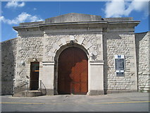 TQ7656 : Entrance to Maidstone Prison by Oast House Archive