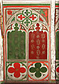 The church of SS Peter and Paul in Scarning - C15 rood screen (detail)